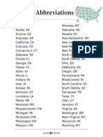 4987 States Abbreviations