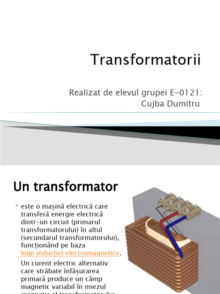 Transformatorii de Tensiune | PDF