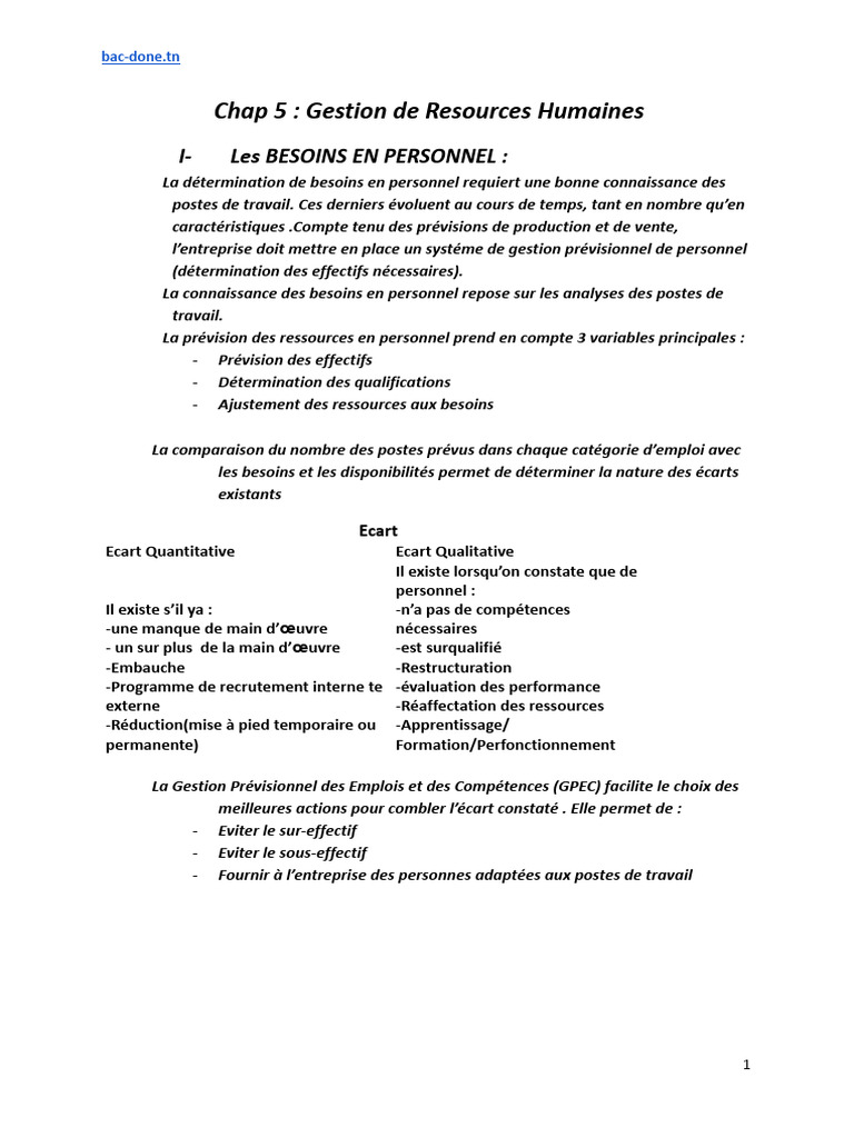 Gestion des Ressources Humaines et Salaires | PDF | Recrutement | Business