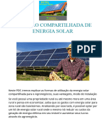 Energia Solar Fotovoltaica Rural - Energia Compartilhada