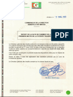 Communique Report Patente 1