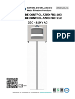 Manual de Usuario Azud FBC 103-112 220-110 V Ac