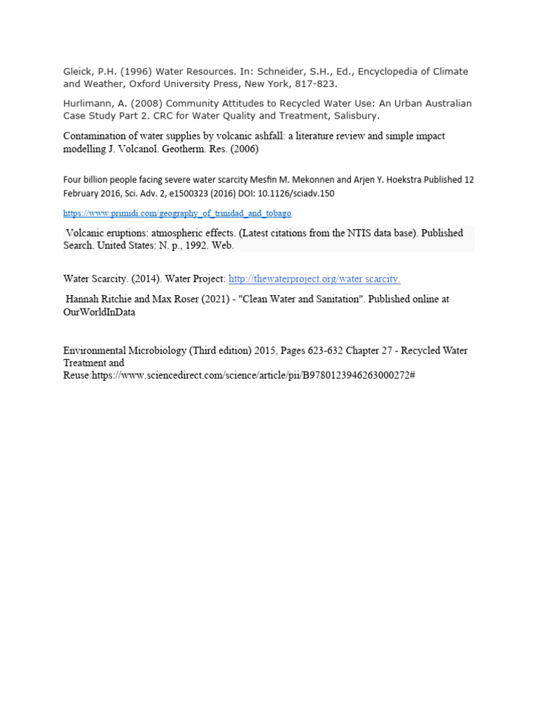 Water Resources and Scarcity Insights | PDF