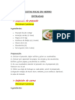 85 Recetas Ricas en Hierro Mayor de 3 Años