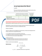 Modelado Con Programación Lineal