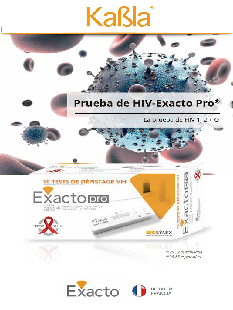 Brochure HIV Exacto Pro | PDF | VIH | Inmunología