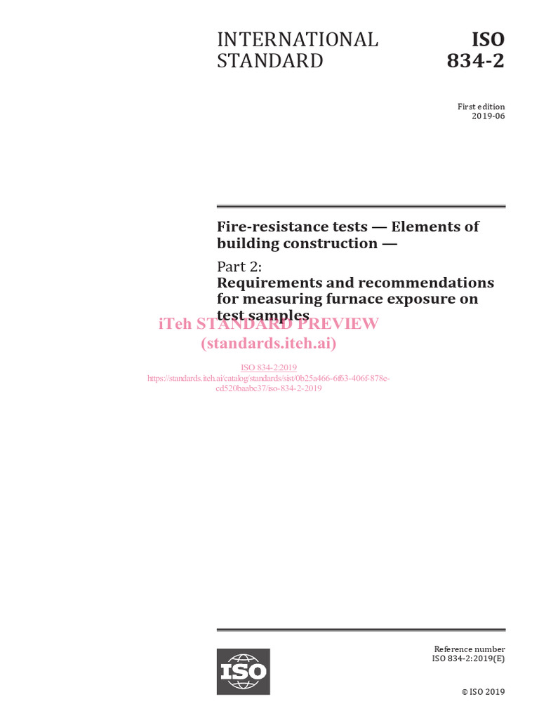 ISO-834!2!2019 Requirements and Recommendations For Measuring Furnace ...