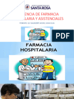 Asistencia de Farmacia Hospitalaria y Asistenciales