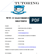 2021 Wts 12 Electrodynamics Solutions