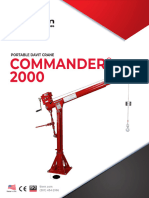 Commander 2000 5PT20 Davit Crane Product Sheet