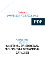 01chemistry of Biomolecules & Biocatalysis 1