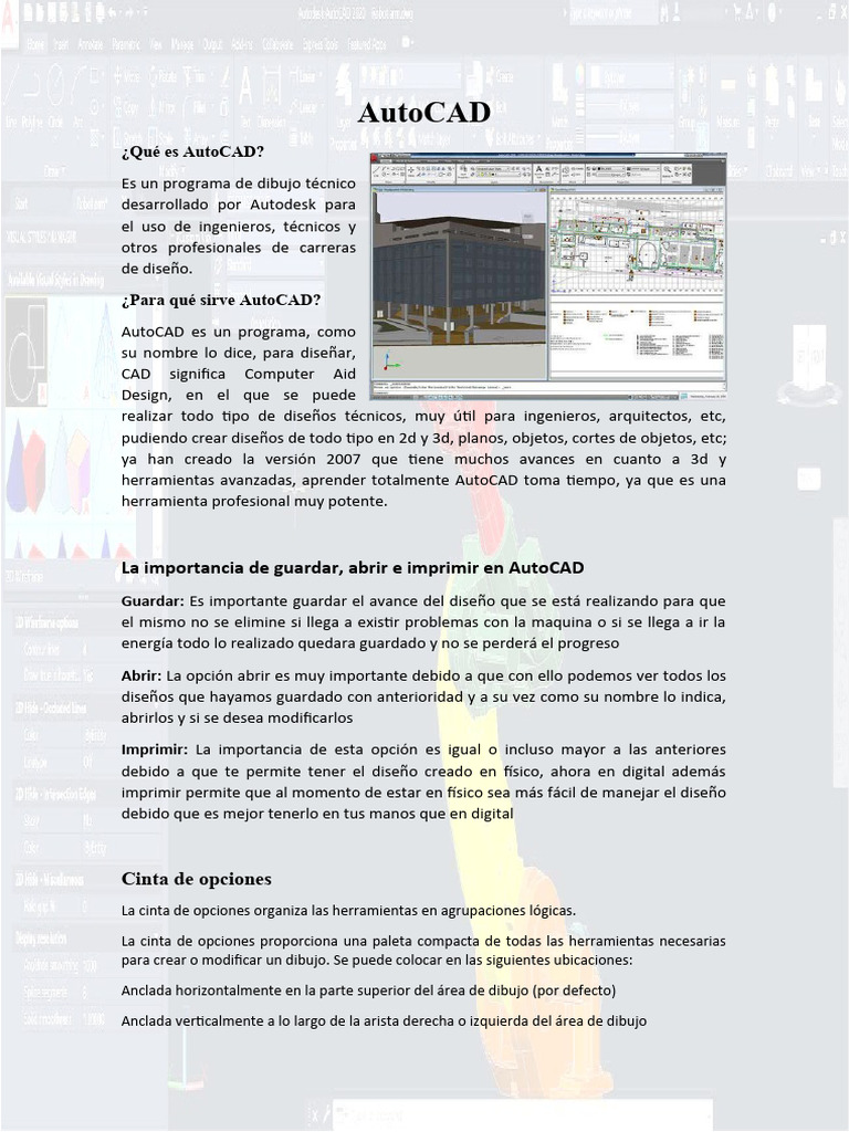 Dibujo Técnico. AutoCad | PDF | Cad automático | Software