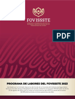 Programa de Labores Del FOVISSSTE 2023