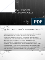 Evaluación Psicopedagógica