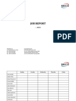 Job Report Template