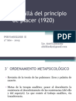 Más Allá Del Principio de Placer (1920)