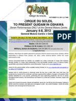 Cirque Du Soleil "Quidam" at The General Motors Centre