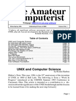 UNIX and Computer Science ACN6-1 - One - Column