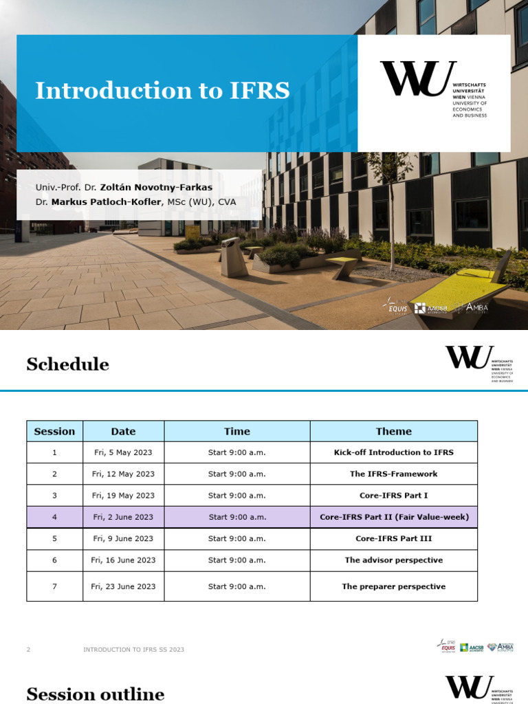 Slides Session 4 PDF Historical Cost Fair Value