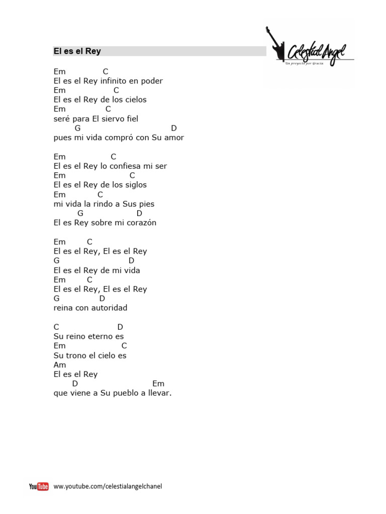 El Rey: Canción de Adoración | PDF