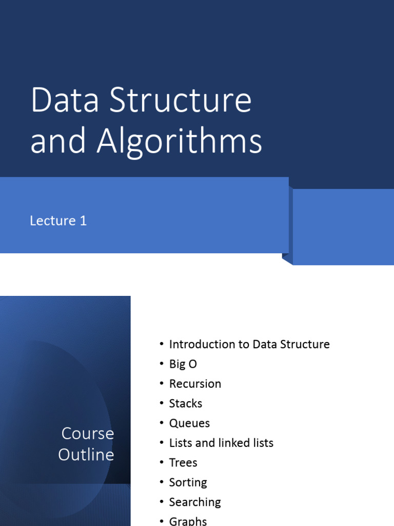 Data - Structure Lecture - 1 | PDF | Data Structure | Computer Program