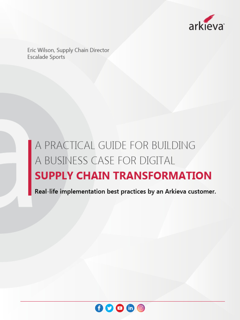 Digital Supply Chain Transformation Whitepaper Pdf Supply Chain