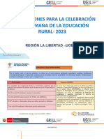 Orientaciones para La Celebración de La Semana de La Educación RURAL-2023