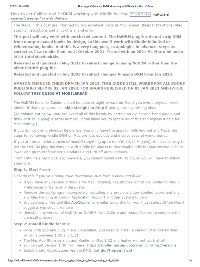 Calibre DeDRM Kindle PDF Amazon Kindle Mac Os