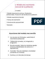 Tema 5 Modelo de Crecimiento Exponencial de La Población