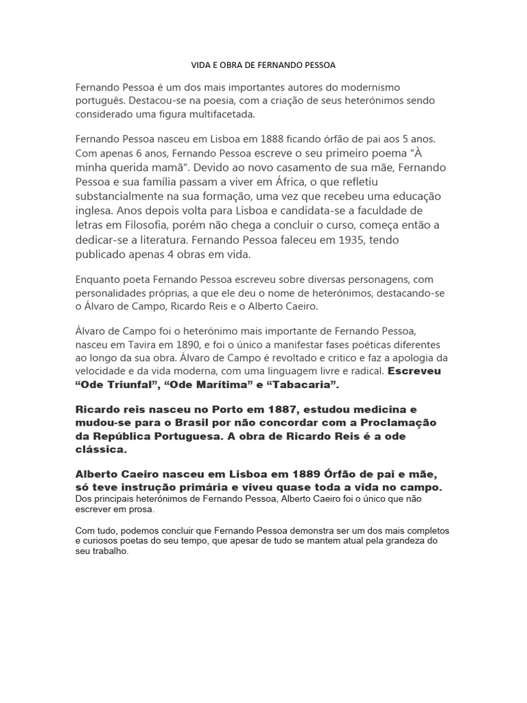 Image Result For Fernando Pessoa Poemas Vida E Obra Revista Frum