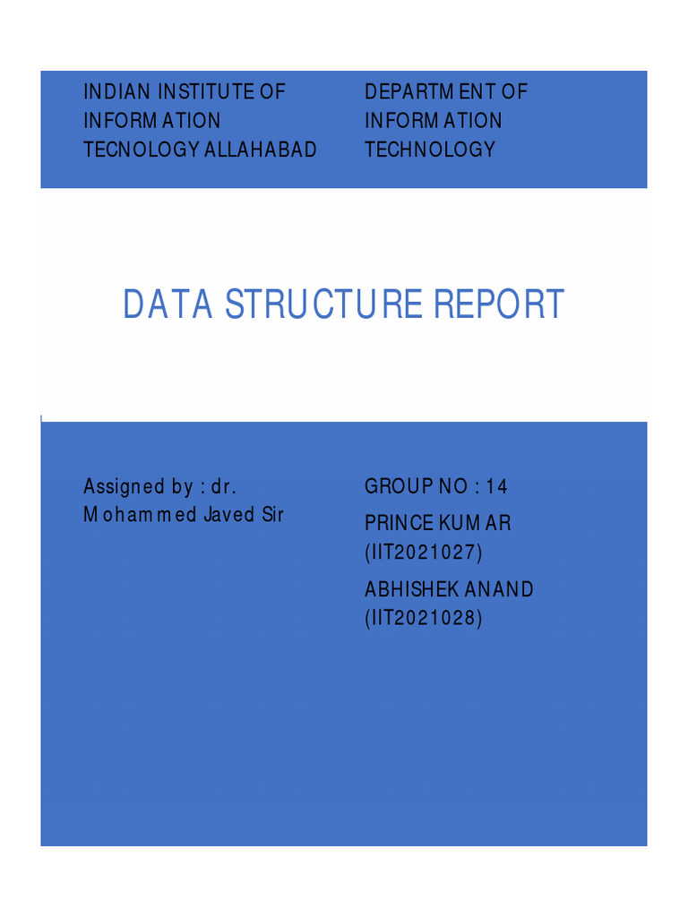Data Structure Report | PDF | Summation | Computing