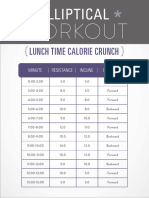 Elliptical LunchTimeCalorieCrunchPRINT