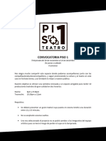 Convocatoria Piso 1 Teatro - 3era T