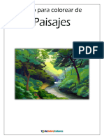 Libro Para Colorear de Paisajes