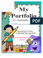 BOY Portfolio 1 PUNCTUALITY