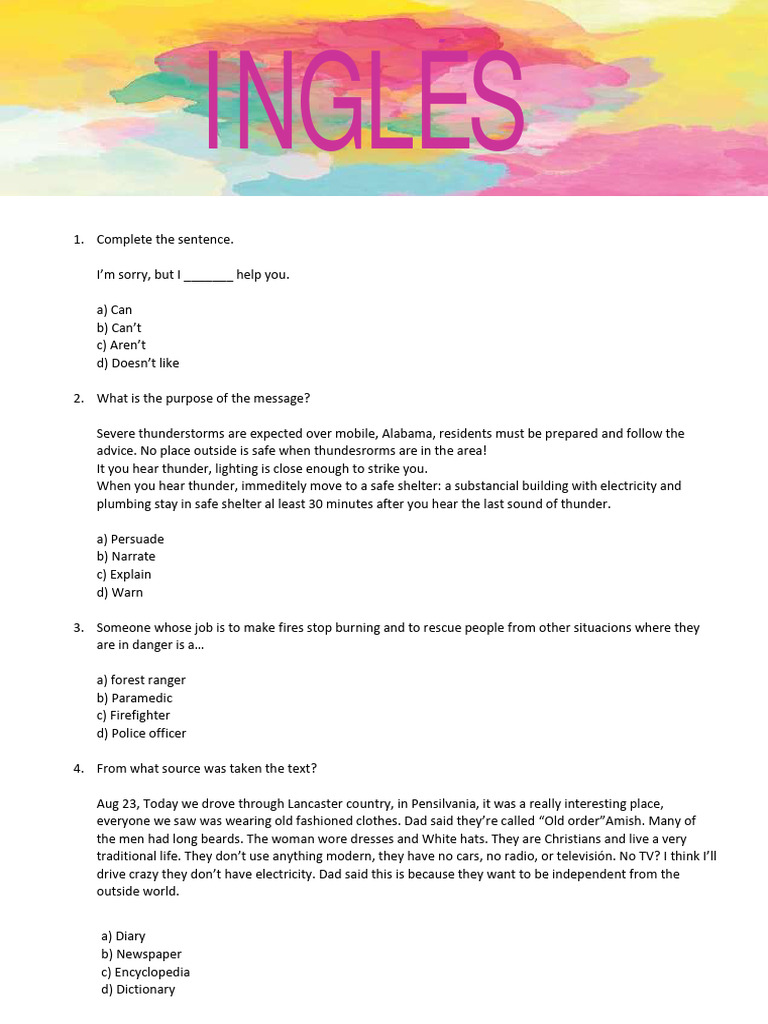 450 EJERCICIOS DE INGL S GRATIS CON RESPUESTAS visual data 8