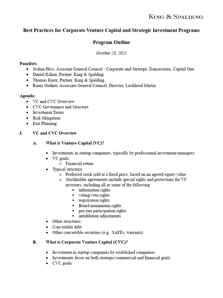 10.28.21 Venture Capital Materials PDF Stocks Preferred Stock