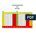 Data Ukuran Kaos