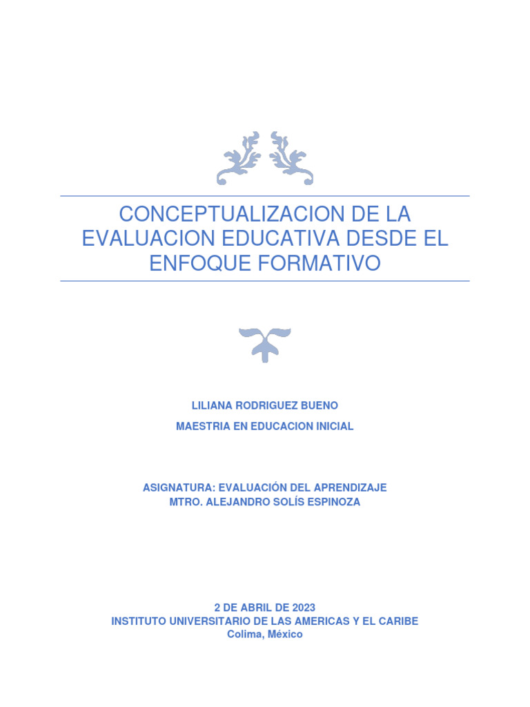 Conceptualizacion de La Evaluacion Educativa | PDF | Evaluación | Enseñando