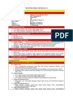 RPP Matematika Kelas 4B Ta 2023-2024