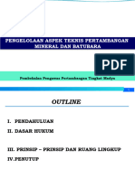 Pengelolaan Aspek Teknis Pertambangan Minerba