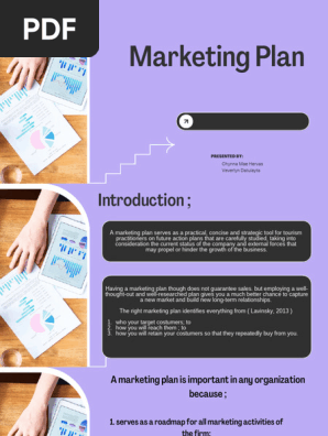 Purple Simple Modern Marketing Plan Presentation