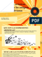 Expreciones Artisticas Musicales de Las Antiguas Culturas Bolivianas