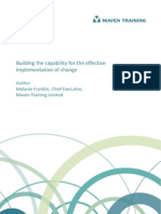 Building Capability for the Effective Implementation of Change 1.0