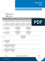 Horario de Clases