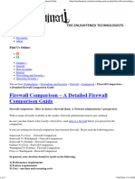 Firewall Comparsion Guide