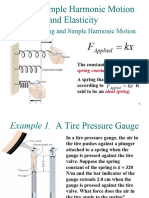 Simple Harmonic Motion and Elasticity 