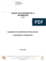 Manual de Seguridad de La Información V6 Univ EAN Colombia
