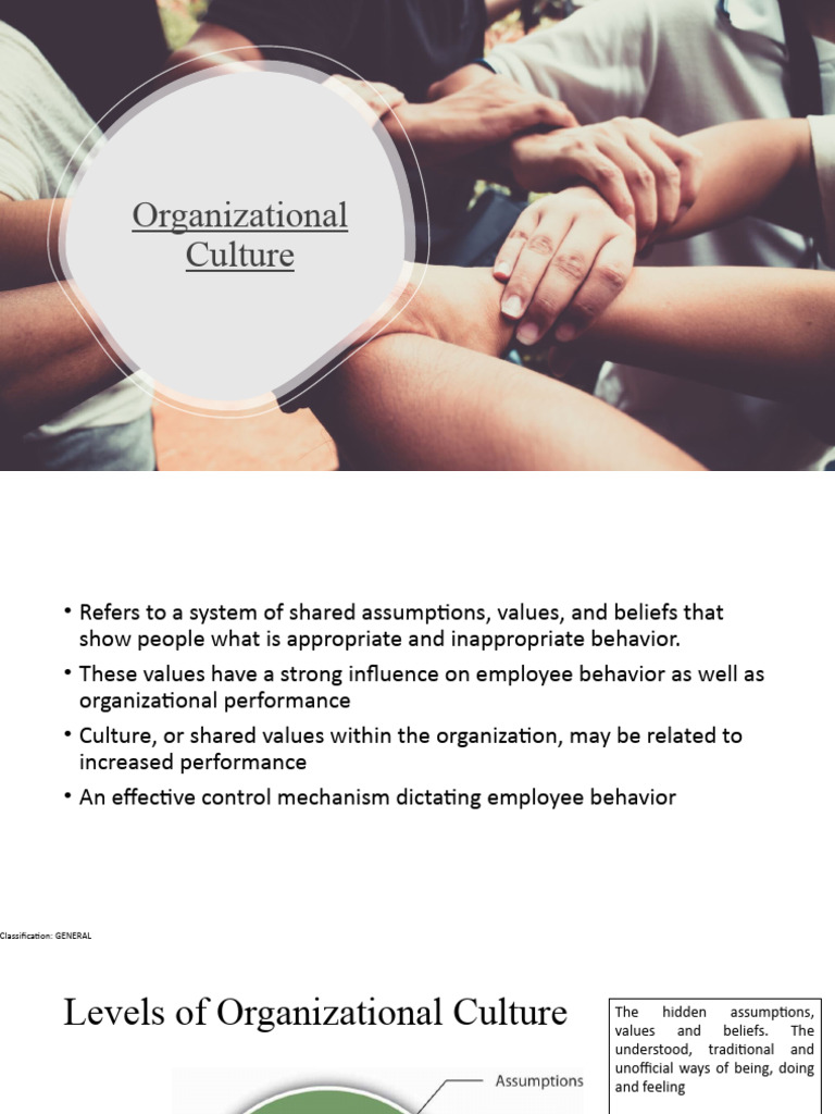 Understanding Organizational Culture | PDF | Organizational Culture ...
