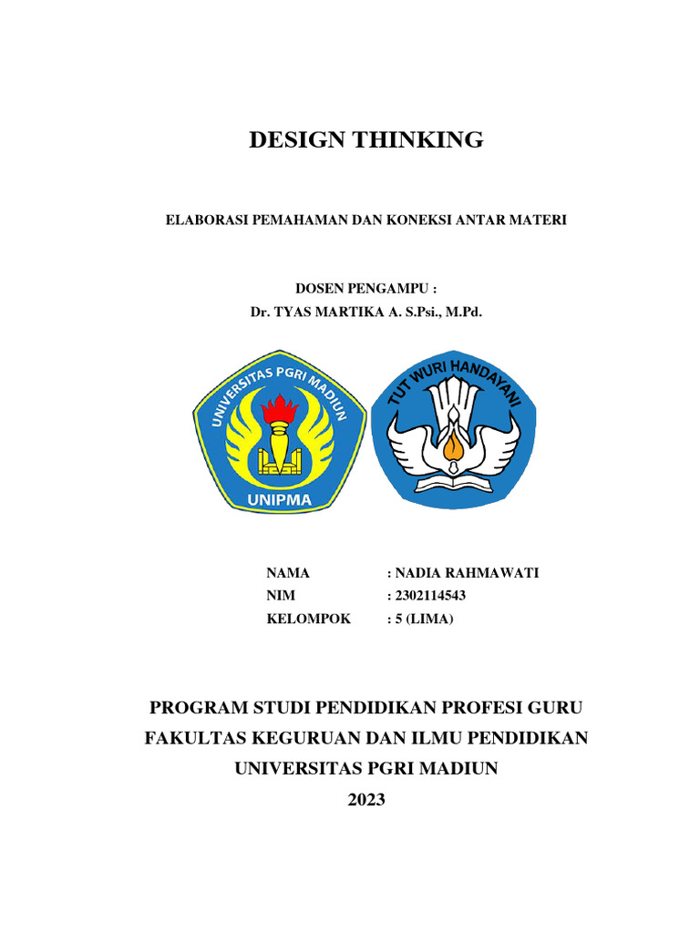 Topik 1 Elaborasi Dan Koneksi Design Thinking Nadia Rahmawati | PDF